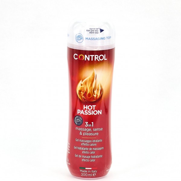 Control Hot Passion Gel de Masaje Hidratante 200