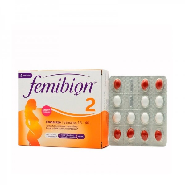 Femibion 2 Embarazo (Semana 13 a Nacimiento) 28 Comp + 28 Caps