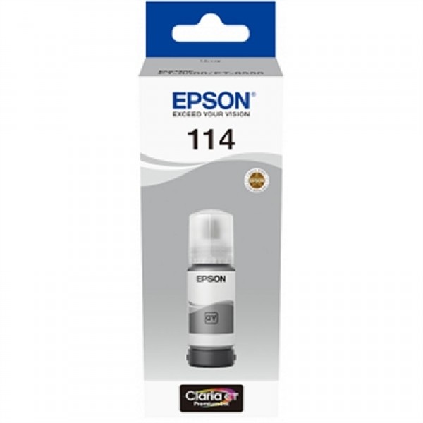 Epson botella tinta ecotank 114 gris