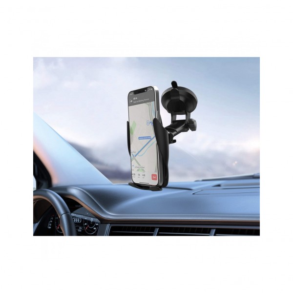 Cargador Inalámbrico Coche Soporte con Cierre y Apertura Automático