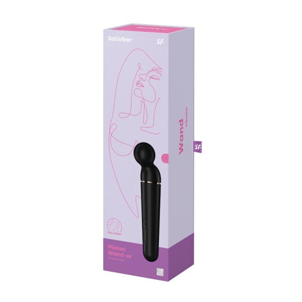 Satisfyer planet wand-er vibrador black + rosegold 1un