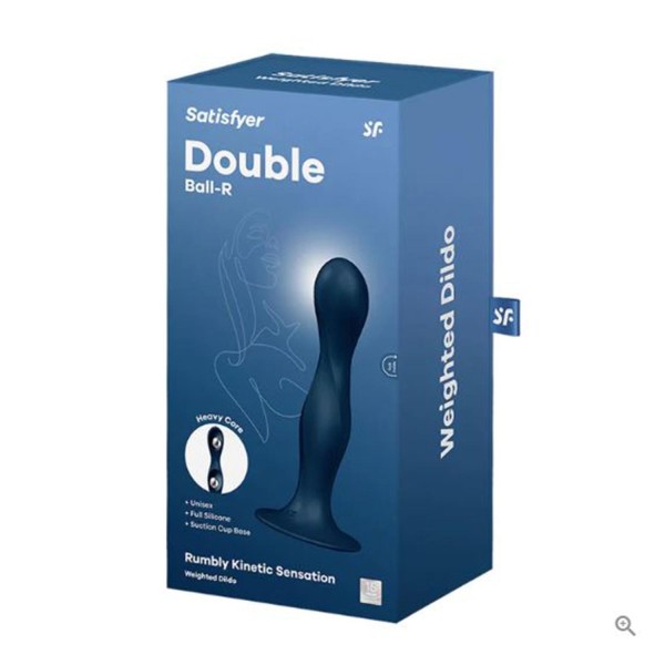 Satisfyer double ball-r rumbly kinetic sensattion dildo 1un