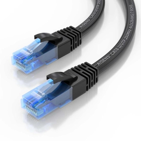 Aisens cable rj45 cat.6 utp awg26 cca negro 1.0m