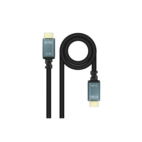 Nanocable cable hdmi 2.1 iris 8k m/m, 2 metros