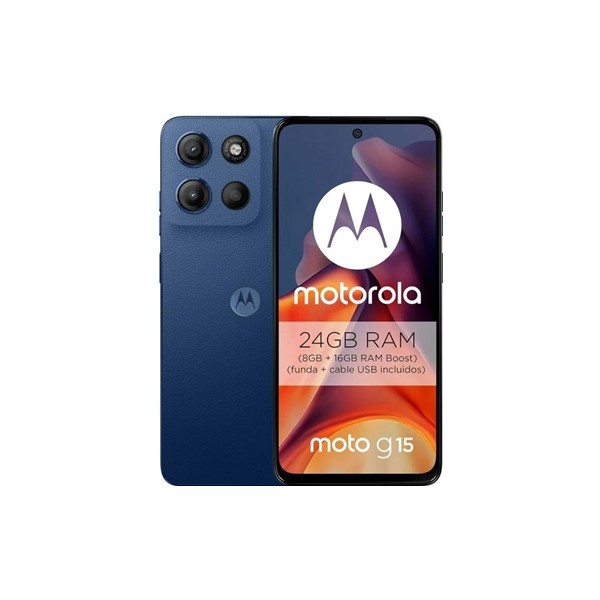 Motorola moto g15 4g 6.7" 8gb 512gb navy peony