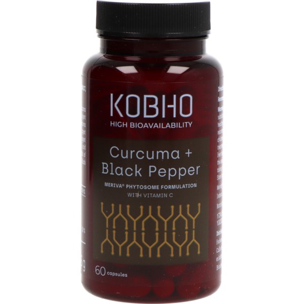 Kobho Cúrcuma + Pimienta Negra 60 Cápsulas