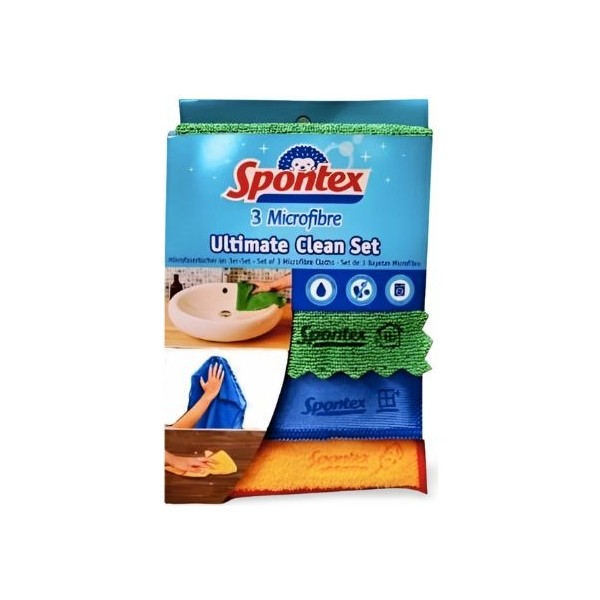 Spontex bayetas ultimate clean set 3ud