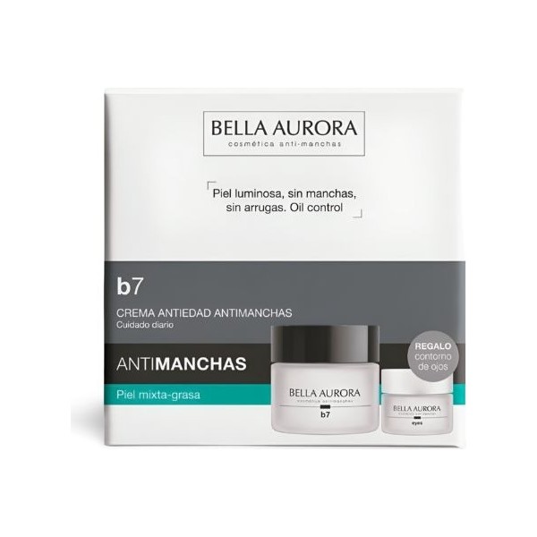 Bella aurora crema antiedad/antimanchas piel mixta-grasa + contorno de ojos REGALO
