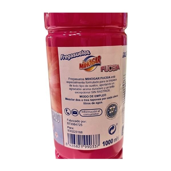 Mihogar fregasuelos Fucsia 1 L
