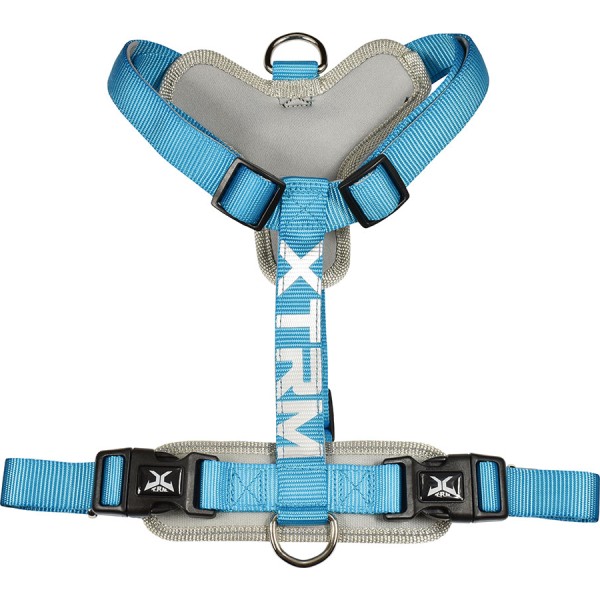 Arnés x-trm cronos neon flash azul, t-m 20 mm x 46-75 cm