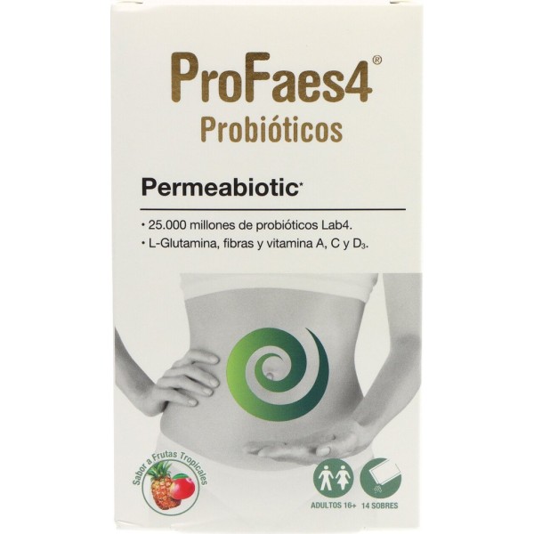 ProFaes4 Permeabiotic 14 Sobres 6,1 g Sabor Frut