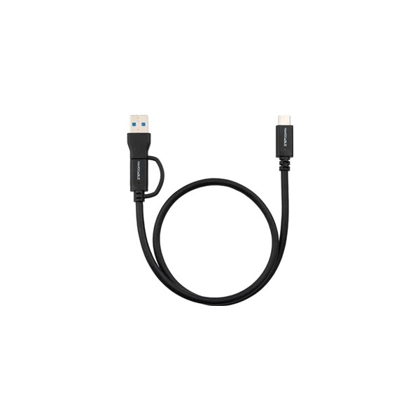 Nanocable cable usb-c+usb-a/usb-c 3.2 gen2 0.5m