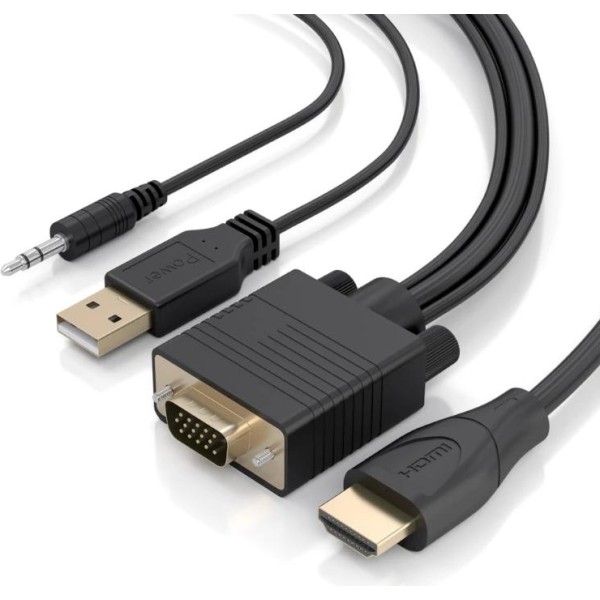Aisens cable conversor hdmi a svga y audio 2m